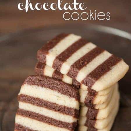 Looking for a cookie that will really impress? Everyone will love these Striped Chocolate Cookies made with a touch of peppermint, perfect for the holidays!