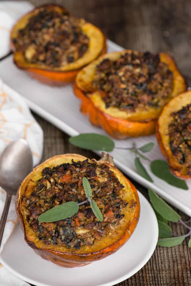 Sausage Stuffed Acorn Squash Recipe Self Proclaimed Foodie 9730