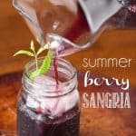Sweet Berry Sangria is a refreshing cocktail made with summer berries soaked in red wine with berry infused vodka and a sweet bubbly ginger ale.