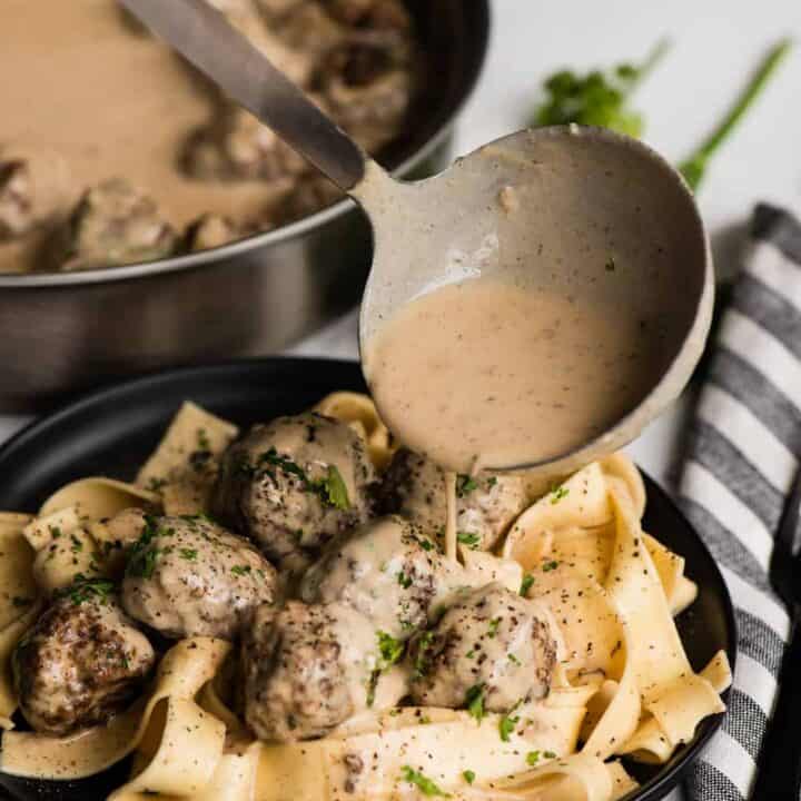 Swedish Meatball Pasta Recipe Self Proclaimed Foodie