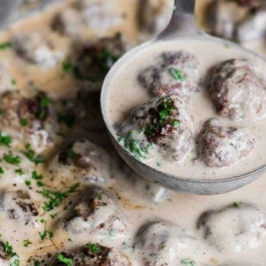 The best swedish meatballs with a creamy sauce