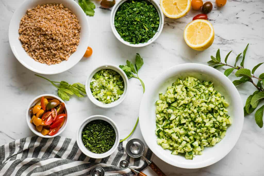 ingredients needed to make Tabouli Salad