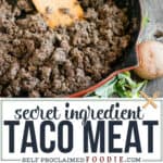 secret ingredient Taco Meat Recipe