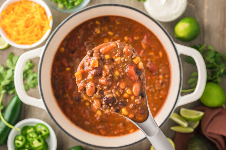 The BEST Stovetop Taco Soup