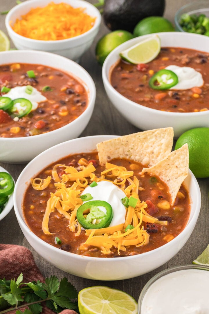 The Best Stovetop Taco Soup