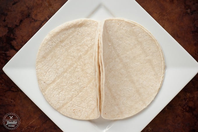corn tortillas on a plate