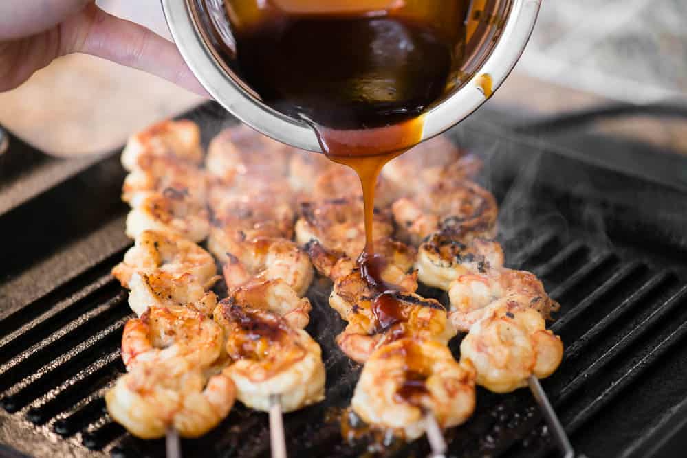 Asian Chicken Skewers with Garlic Soy Marinade - Veena Azmanov