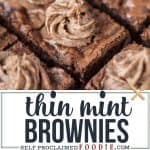 how to make homemade brownies with thin mint cookies