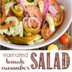 recipe for marinated tomato cucumber salad