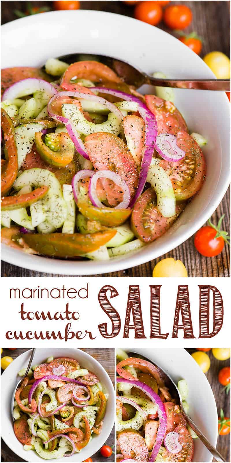 Marinated Tomato Cucumber Salad Self Proclaimed Foodie