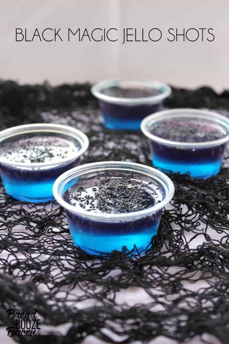 Not exactly Halloween Drinks, but Black Magic Jello Shots are a fun layered cocktail that’s perfect for your Halloween party!