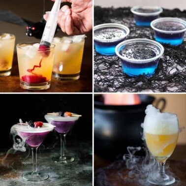 Halloween Drinks make every Halloween party an event to remember! From Halloween alcoholic drinks for adults to Halloween mocktails, enjoy these 10 recipes!