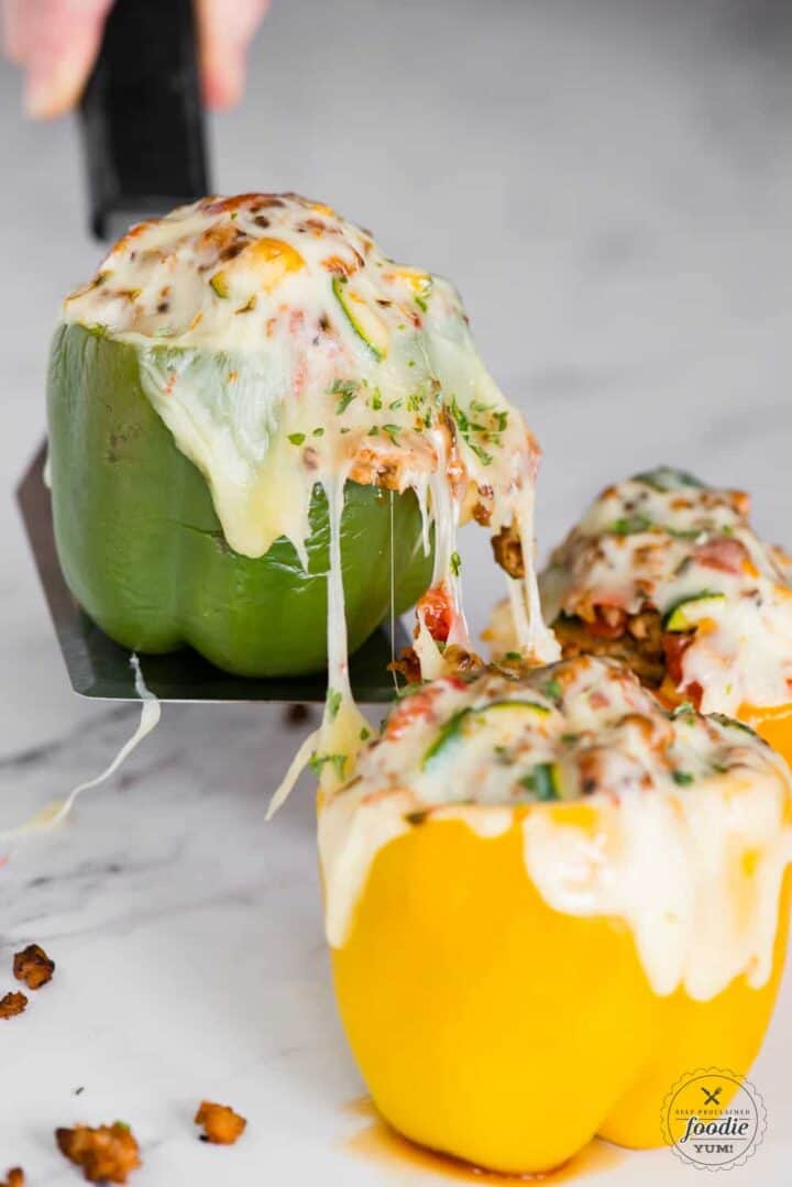 Ground Turkey Stuffed Peppers Recipe Self Proclaimed Foodie