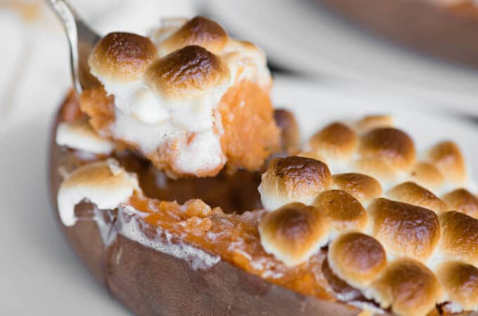 Twice Baked Sweet Potato