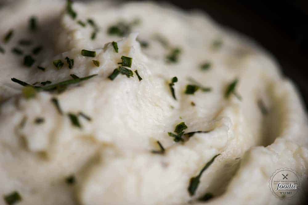 pureed cauliflower with boursin cheese