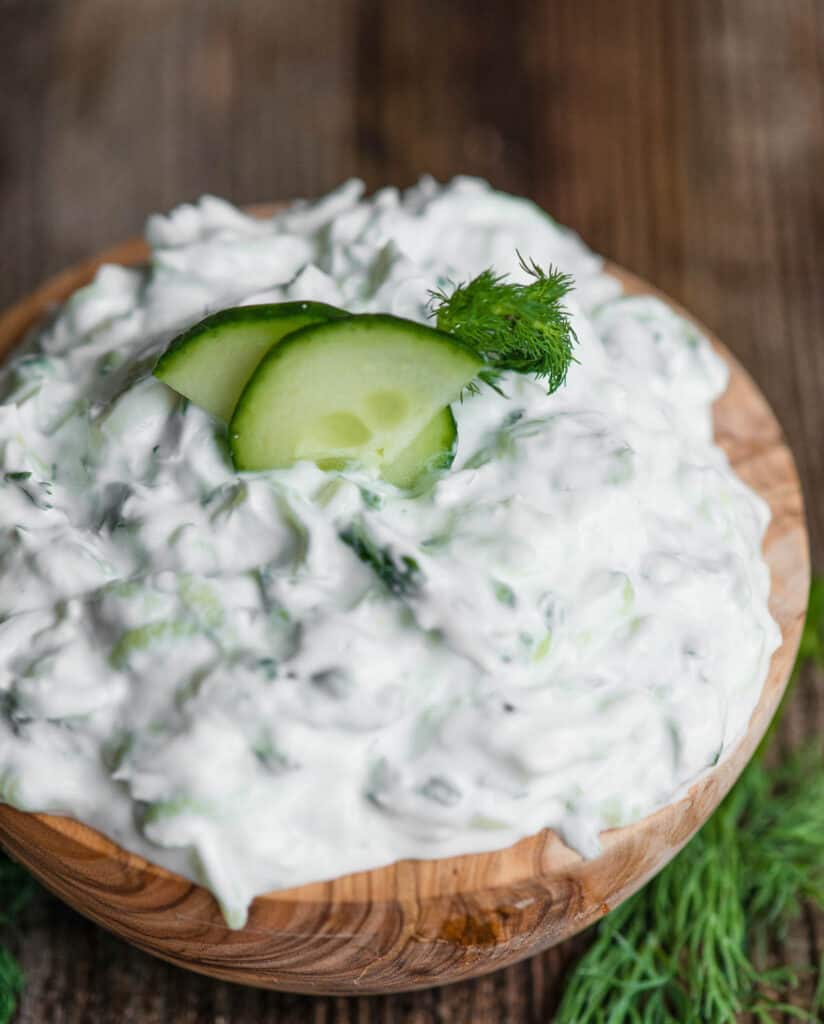 bowl of homemade Tzatziki