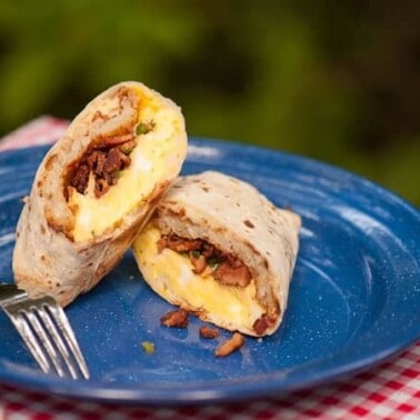 These filling and tasty Ultimate Breakfast Burritos are the perfect make ahead breakfast for any busy work week or weekend camping adventure.