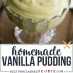 homemade vanilla pudding recipe