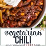 vegetarian chili recipe