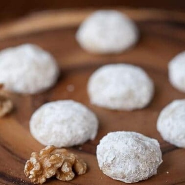 Walnut Spiced Rum Balls are rich and perfectly sweet holiday cookies that melt in your mouth and will have you reaching for another.