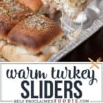 warm turkey slider recipe using leftover thanksgiving turkey